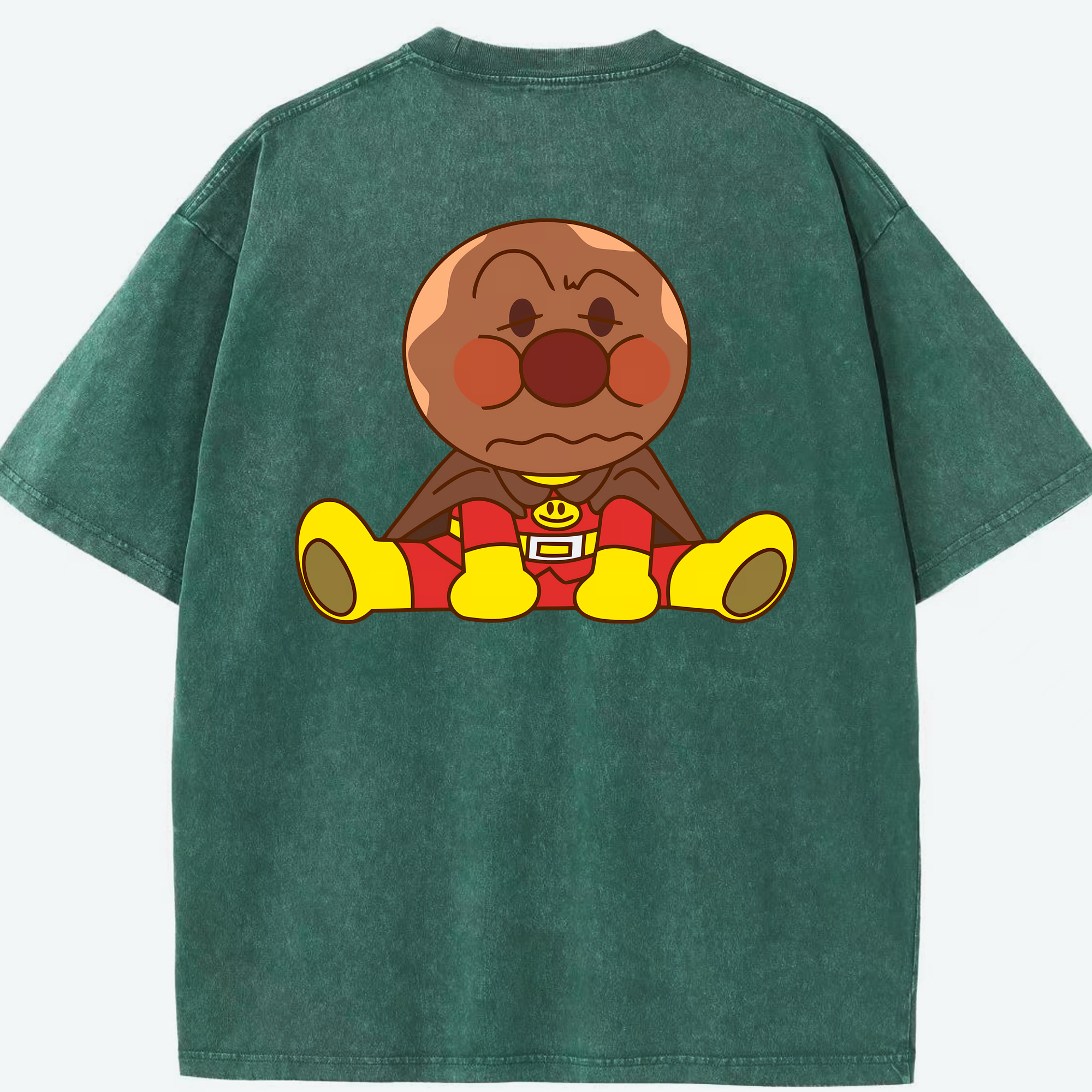 （画像用） アンパンマン Anpanman 綿100% ヴィンテージ風 半袖Tシャツ（背面プリント）